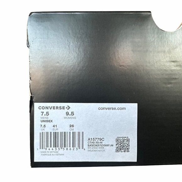 ⭐Converse Chuck Taylor All Star XXHi Pride 7.5 Mens Shoes Sneaker Black A15779C - Picture 10 of 11